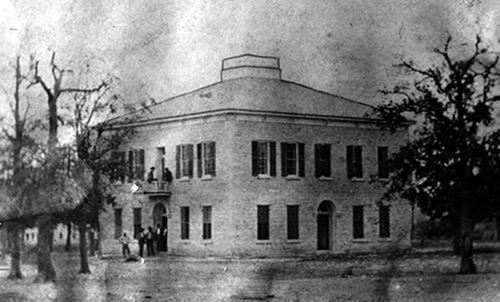 Meridian Texas - 1875 Bosque County Courthouse 
