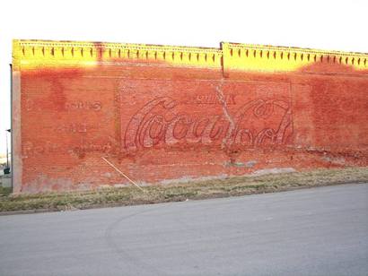 Coca-Cola Ghost Sign in Nocona Texas