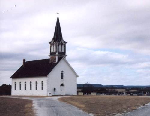 Old Rock Church near Norse, Texas