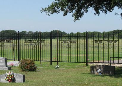 Ola Texas Cemetery fence