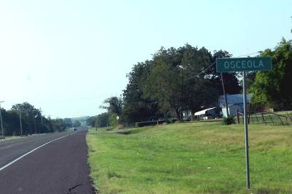 Osceola Tx - Road Sign