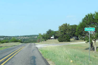 Paluxy TX - Road Sign