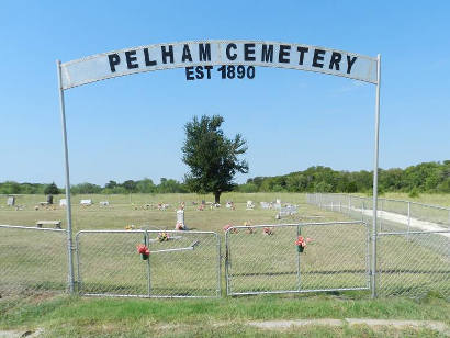 TX - Pelham  Cemetery gate