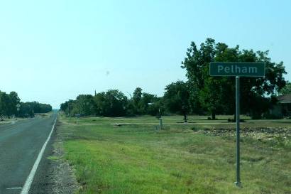 Pelham Tx - Road Sign