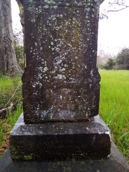 Personville TX, Limestone County - Personville Cemetery Tombstone 