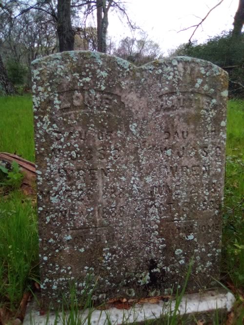 Personville TX, Limestone County - Personville Cemetery Wren Tombstones 