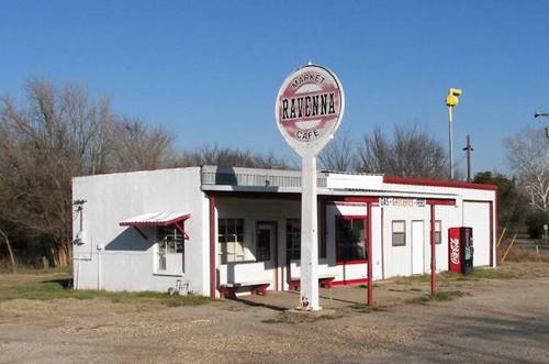 Ravenna Tx Ravenna market, old gas station building