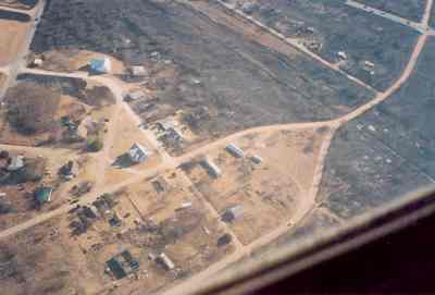 Ringgold, Texas January 2006 grass fire aerial view