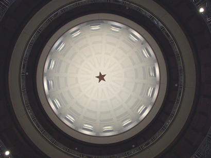 TX - Rockwall County Courthouse dome interior