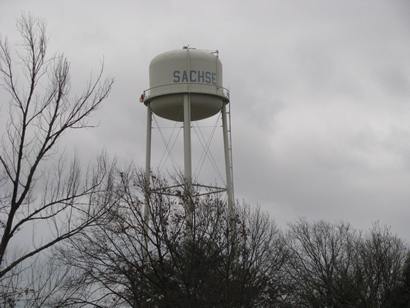Sachse, TX water tower