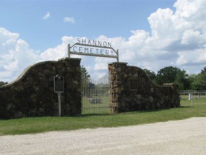 Shannon TX - Shannon Cemetery historical marker