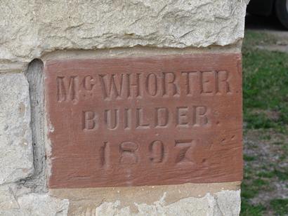 Springtown Texas - Eureka Masonic Lodge cornerstone