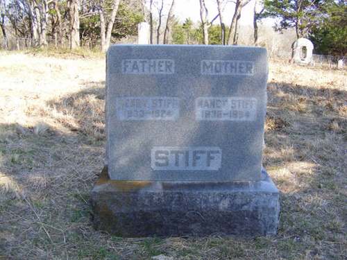 Stiff Tombstone, Stiff Chapel Cemetery ,  Squeezepenny Texas 
