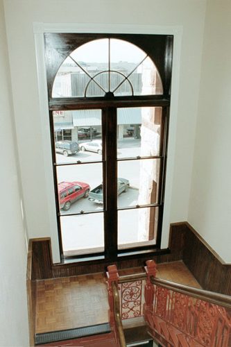 Erath county courthouse window