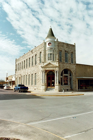 Stephenville limestone bank building