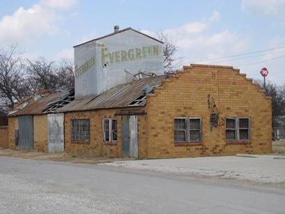 Valley View Texas Evergreen old feed store