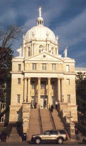 McLennan County Courthouse entrance, Waco, Texas