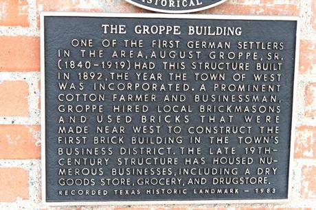 West Texas' Groppe Building historical marker