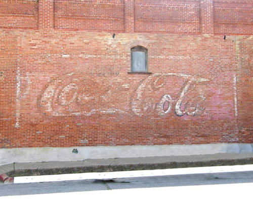 Whitewright TX - Ghost Coca-Cola sign 