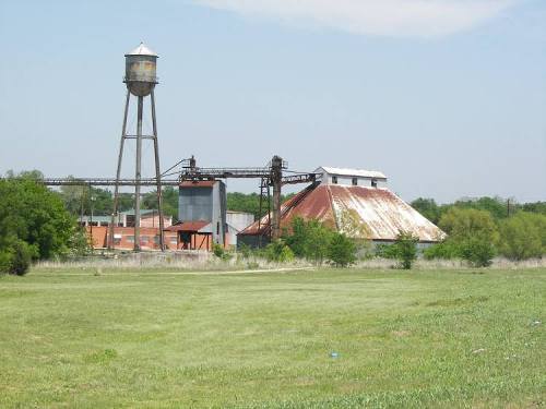 Wolfe City Texas Old Factory Mill and water tower