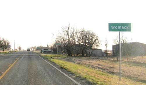 Entering Womack Texas