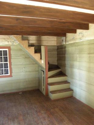 Biegel log cabin interior,  Winedale Historical Center