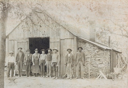 Bluff, TX - Joseph Hausmann, Jr.s Blacksmith Shop, circa 1898-1900