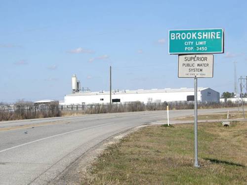 Brookshire TX - Road Sign 