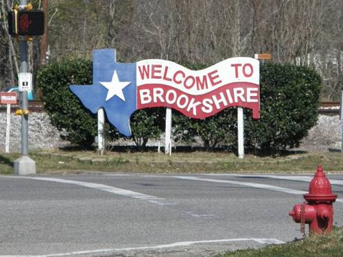 Brookshire TX - Welcome Sign