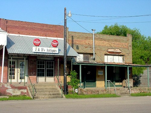 Buckholtz TX - Main street old store buildings
