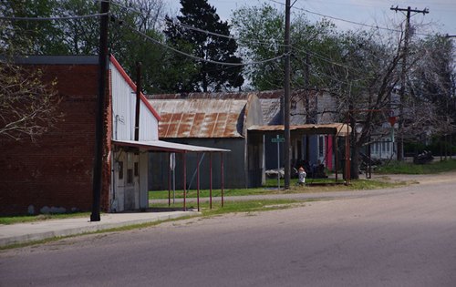 Buckholts, Texas - street scene