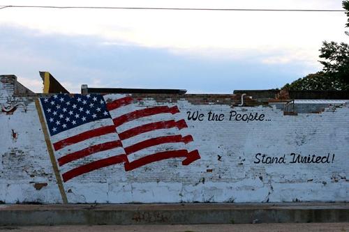 Old Glory in Calvert, Texas