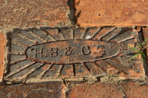 Brick sidewalk, Calvert Texas