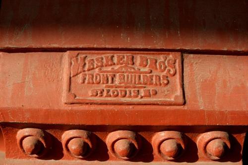 Calvert, Texas' St. Louis' Mesker Bros.  cast iron building facade