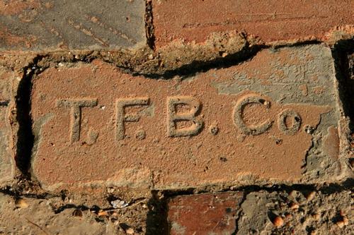 Brick sidewalk, Calvert Texas