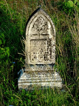 Ornate child's tombstone, Cameron Pioneer Cemetery