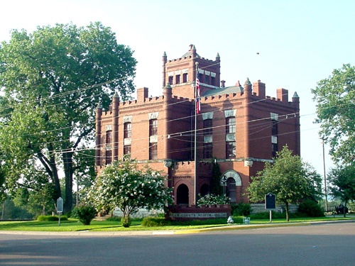 Milam County jail - viewed from the courthouse