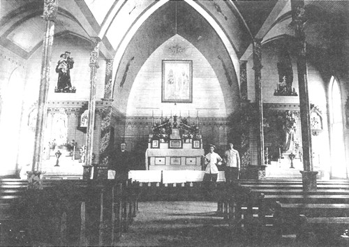 Cistern, TX -  Sts. Cyril & Methodius Catholic Church Original interior 