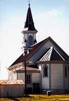 The painted church in Dubina, Texas