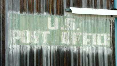 Engle Texas old US post office sign