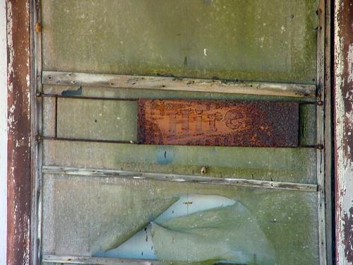 Old screen door and screen saver, Ezzell, Texas