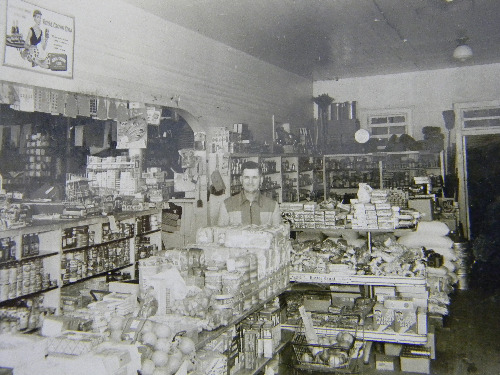Fayetteville TX - Jerry's Store interior vintage photo