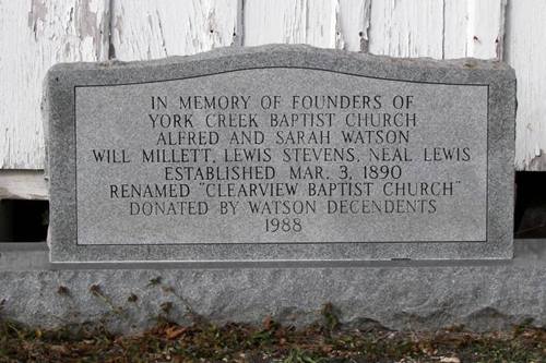 Fentress Tx Clearview Baptist Church marker