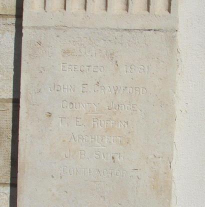 TX - Robertson County Courthouse cornerstone