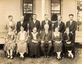 Schoellmann family in Frelsburg Texas, Vintage family photo