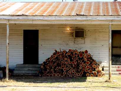 High Hill, Texas store and cedar