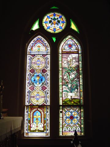 High Hill TX - St. Mary's Catholic Church Stained Glass windows