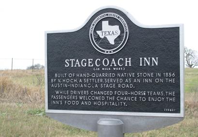 Stagecoach Inn historical marker, Photo courtesy Sarah Reveley , 2008