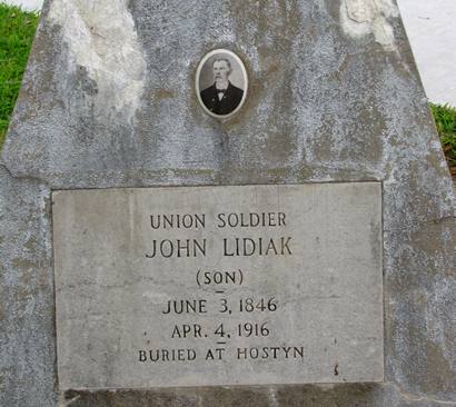 Hostyn TX Cemetery Union Soldier John Lidiak 
