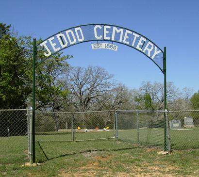 Jeddo Cemetery  gate, Texas